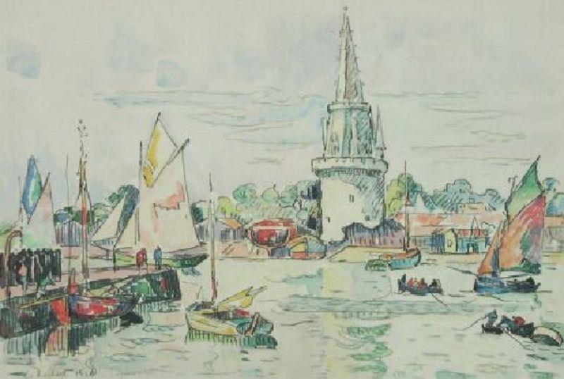 Paul Signac La Rochelle Hafenansicht China oil painting art